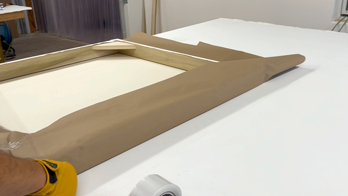 Our artist canvas frames are precision-engineered, square, robust, and ready to hold custom-stretched canvas. Add a canvas to your order and receive a pre-mounted, primed, and tensioned workpiece. Each ships in a wood crate that pairs frame-to-surface brilliantly.