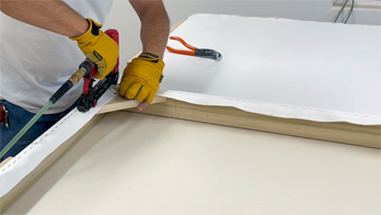 Get a blank canvas with frame already attached and ready to paint or hang. Built to custom dimensions, each canvas is tightly stretched, primed, and crated for protection. Saves setup time and professionalizes presentation.