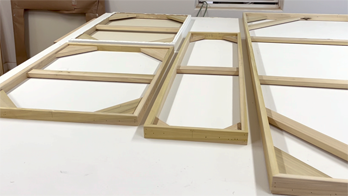 Get a convenient canvas panel value pack in custom sizes, each primed and mounted on rigid panel ready to paint. Panels are flattened, tensioned for consistency, and shipped in secure wooden crates to prevent damage. Perfect for series painters or classroom settings.