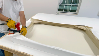 Buy a framed blank canvas already stretched on quality hardwood and fully primed and ready to paint. Each canvas arrives tensioned in a sturdy wood crate for protection during transport. Stress-free framing solution for professionals.
