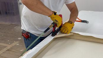 Custom frames for paintings on canvas are built to match your artwork perfectly. Each canvas comes tightly stretched, primed, and crated for delivery. Frame and canvas match seamlessly upon unbox.
