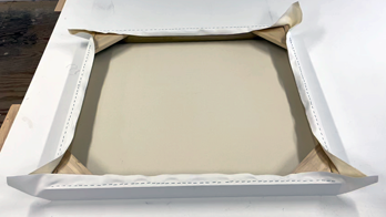 We simplify how to ship stretched canvas paintings by providing custom-built wooden crates that fit your canvas precisely. Each crate protects tension, frame, and priming through long-distance travel. Reliable delivery without the guesswork.