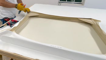 The professional blank canvas we supply is built to spec with heavy-duty bar stretching, triple priming, and tight tension. Each canvas ships in a solid-wood box to maintain edge integrity. Studio-grade material, ready for your craft.