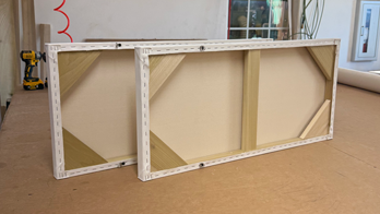 Our professional canvas for acrylic painting supports vibrant color layers with heavy-duty stretcher bars and tight tension. The surface is triple-primed for unmatched paint adhesion and crisp detail. Ships in a wooden crate to preserve its paint-ready condition.