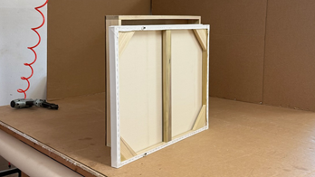 Our professional cotton canvas uses premium-grade cotton and mooth priming for outstanding texture and absorbency. Mounted on heavy stretcher bars, tensioned for flatness, and packed in wood crates. Built to support professional painting standards.