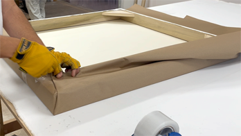 Explore our stretched canvas offers for premium quality at competitive rates. Each canvas is custom-built, tensioned tight, and primed to artist specifications. Arrives in a wood crate ready to paint or ship onward.