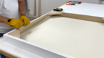 Our stretched cotton canvas is made with premium Eastern cotton, tightly tensioned on heavy-duty frames, and triple-primed for vibrancy and consistency. Packaged in wood crates designed to handle transport and storage. Quality artisans trust it every day.