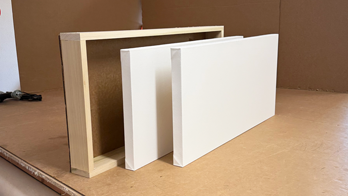 Experience the difference of a well made canvas crafted with precision-cut frame supports and tight stretching. Each canvas arrives pre-primed and ready to paint on, without warping or slack. Protected in a durable wooden shipping box for safe delivery.